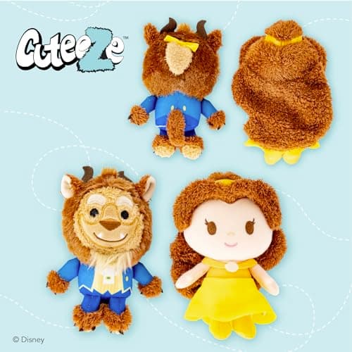 KIDS PREFERRED Disney Baby Cuteeze Beauty and The Beast Belle and Beast Stuffed Animal Plush Toys 2 Piece Set for Baby and Toddler Boys and Girls - 6 Inches - Image 6