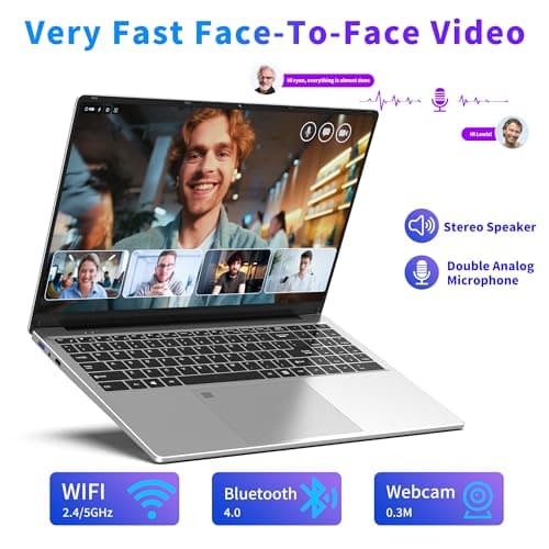 NIAKUN 16 Inch Laptop Computer | Gaming Laptop | 16GB RAM 512GB SSD | N100 Processor | FHD 1920 * 1200 | 180 Angle Open | Backlit Keyboard | Windows 11 Pro | Fingerprint Unlock | UHD Graphics 750 MHz - Image 6