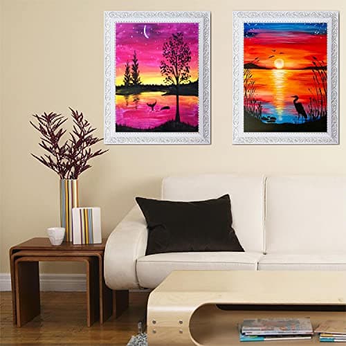 TINY FUN 12 Pack Diamond Painting Kits for Adults 5D Diamond Art Kit Paint by Number for Beginners, DIY Paint with Round Full Drill Diamonds Paintings Gem Art for Home Wall Decor Gift (12X16 Inch - Image 6