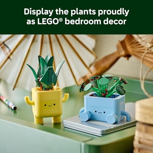LEGO Botanicals Happy Plants Building Toys - Bedroom or Dorm Room Decor for Girls, Boys, & Adults, Desk or Shelf Display - Stocking Stuffers & Gift for Christmas - 10349 - Image 6