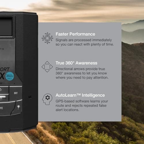 Escort MAX 360c MKII Laser Radar Detector - Dual-Band Wi-Fi and Bluetooth Enabled, 360° Directional Arrows, Exceptional Range, Shared Alerts, Apple CarPlay and Android Auto Compatible, Black - Image 4