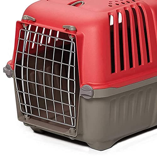 MidWest Homes for Pets Spree Travel Carrier – Hard-Sided Dog & Cat Carrier, Small Pet Travel Crate with Handle, Ventilated Design, Easy Assembly, 22-Inch, Red - Image 2