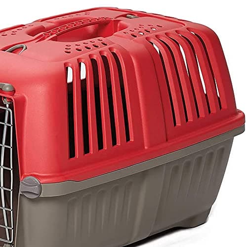 MidWest Homes for Pets Spree Travel Carrier – Hard-Sided Dog & Cat Carrier, Small Pet Travel Crate with Handle, Ventilated Design, Easy Assembly, 22-Inch, Red - Image 3