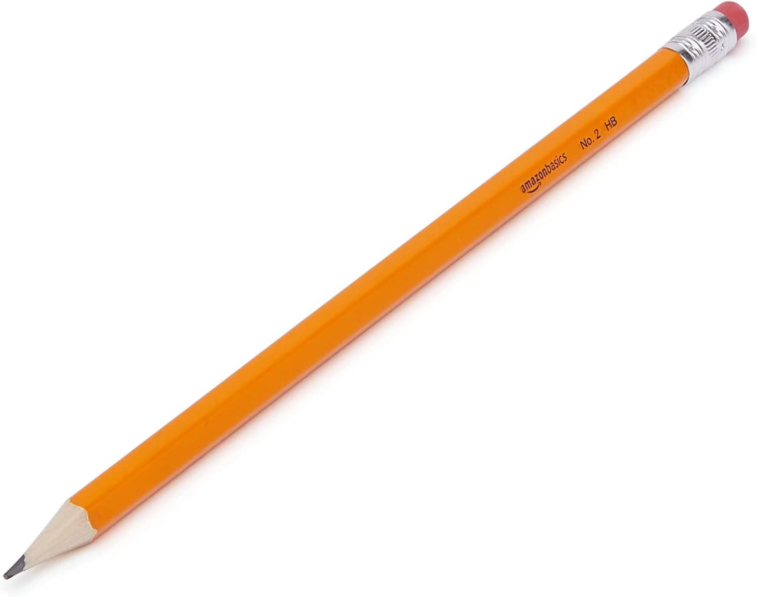 Amazon Basics Woodcased Classroom 2 Pencils with Erasers, Pre-sharpened, HB Lead, Value Pack of 30 count, Orange - Image 3