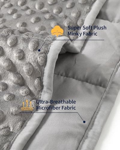 Mr. Sandman Cooling Weighted Blanket for Adults, Queen Size 15 lbs, 60″x80″ - Image 3