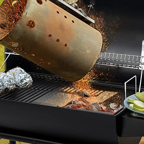 Royal Gourmet CC1830 30 Inch Barrel Charcoal Grill with Warming Rack, Outdoor BBQ Grill with 627 Sq. In. Grilling Space for Backyard, Patio and Parties, Black - Image 8
