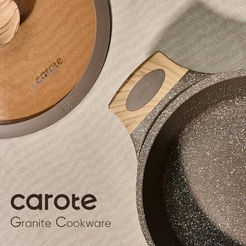 CAROTE 26PCS Pots and Pans Set Non Stick, Cookware Set Pots and Pans Induction Cook Ware, Nonstick Kitchen Cooking, PFOA Free - Image 5