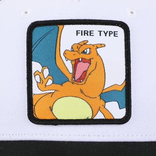 Bioworld Pokemon Charizard White Trucker Hat - Image 3