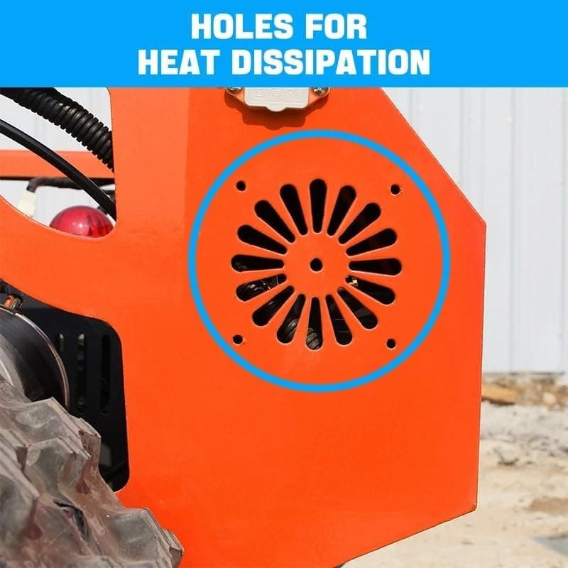 300lbs Remote Control Lawn Mower with 9Hp Four Stroke Gasoline Engine, Manganese Steel Blade, Adjustable Cutting Height and Speed, All Terrain Grass Cutter Yard Mower Remote Control (Orange) - Image 9