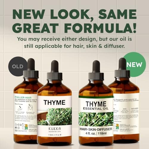 Kukka Thyme Essential Oil for Hair, Skin & Diffuser - 4 Fl Oz - Thyme Oil, Herbaceous Scent, for Aromatherapy, DIY Soap Making Scents - Image 6