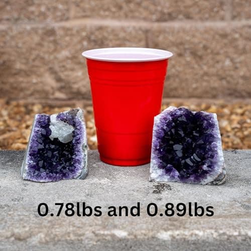 TRUENERGY Natural Amethyst Cluster Quartz Crystal – 0.5 To 1.0 lbs Grade A+ Raw Dark Purple Geode Stone from Uruguay – Home Decoration, Meditation Healing, and Positive Energy (0.5-1 lbs) - Image 2