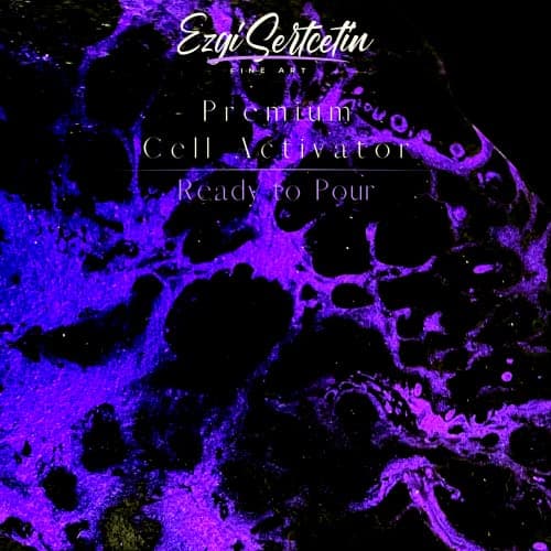 Premium Cell Activator | Ready to Pour | Create Perfect and Unique Cells in Your Painting Works | 4oz by Volume | by Ezgi Sertcetin (Metallic Como Charcoal) - Image 5