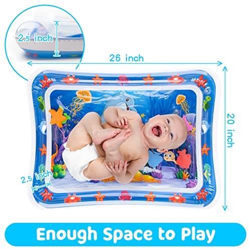 Yeeeasy Tummy Time Water Mat丨Inflatable Tummy Time Water Play Mat for Babies, Infants and Toddlers 3 to 12 Months Promote Development Toys Baby Gifts - Image 7