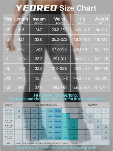 YEOREO CoreFlex Women Workout Flare Leggings with Pockets Hidden Scrunch High Waisted Cargo Gym Yoga Leggings Black M - Image 6