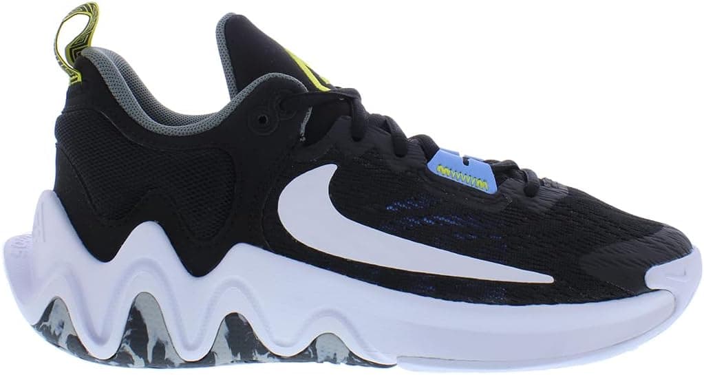 Nike Mens SneakerThree Quarters Tall 6 Big Kid Black/White - Image 2