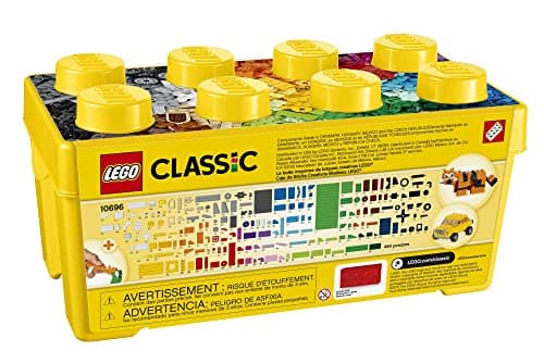 LEGO Classic Medium Creative Brick Box 10696 Building Toy Set - Featuring Storage, Includes Train, Car, and a Tiger Figure, and Playset for Kids, Boys, and Girls Ages 4-99 - Image 3