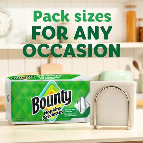 Bounty Paper Napkins, White, 400 Count - Image 5