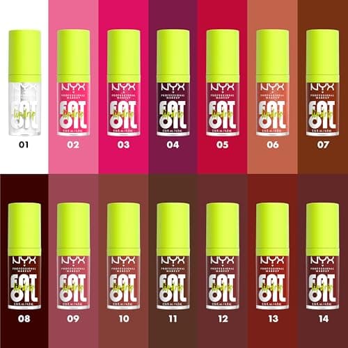 NYX PROFESSIONAL MAKEUP Fat Oil Lip Drip, Moisturizing Lip Oil Gloss, Vegan Tinted Formula, Up to 12 HR Hydration - Supermodel (Shimmering Magenta) - Image 5