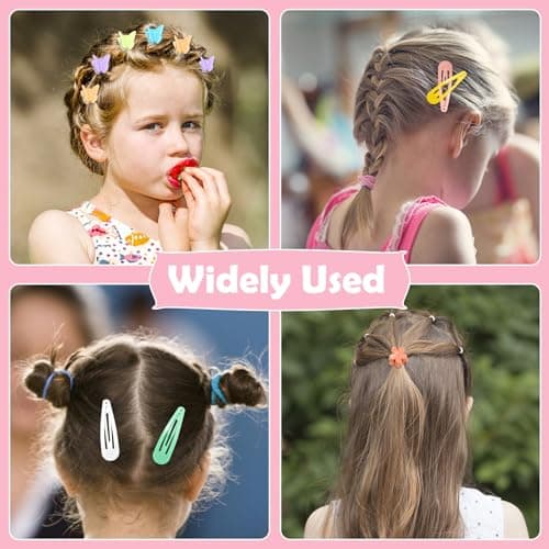 auroray Hair Accessories for Girl, 1543 Pcs Elastic Hair Rubber Bands Set 20 Colors Elastic Hair Ties with Organizer Box Cotton Baby Hair Ties, Hair Tail Tools, Rat Tail Comb, Butterfly Hair Clips - Image 7