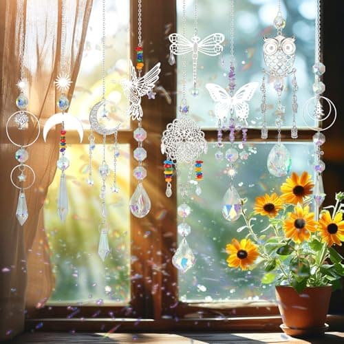 Worgree DIY Suncatcher Kit 460pcs Sun Catchers Making Supplies Art and Crafts for Adults Hanging Prism Sun Catcher with Crystals Ball Indoor Window Home Wedding Garden Festival Decor Gifts - Image 5