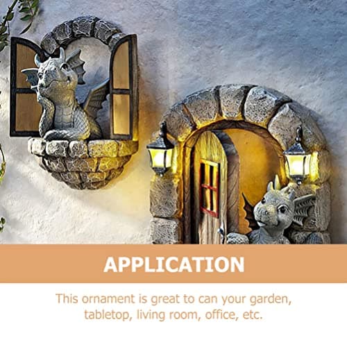 Holibanna 3D Dragon Wall Art Decor Hanging Dinosaurs Sculpture Wall Mounted Room Decor Home Wall Decorations for Kids Bedroom - Image 2