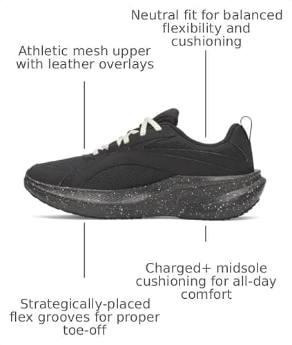 Under Armour Men's Charged+ Assert 11, 004 Black, 11.5 - Image 5