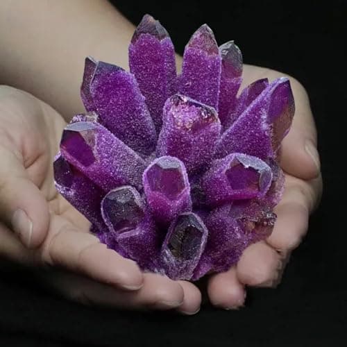 BLOCKv Natural Crystal Amethyst Cluster, Amethyst Crystal Rock, Large Natural Amethyst Crystal Clusters Stone, Raw Amethyst Stone, Natural Amethyst Geode Cave Healing Crystal Stones(200-300g) - Image 6