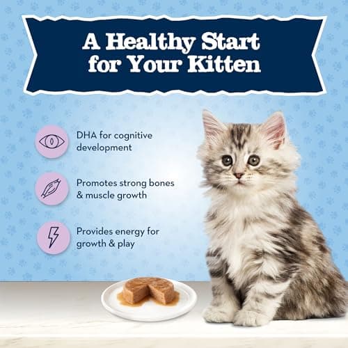 Blue Buffalo Baby Blue Natural Kitten Dry Cat Food, Healthy Growth Formula with DHA, Chicken and Brown Rice Recipe, 2-lb Bag - Image 4