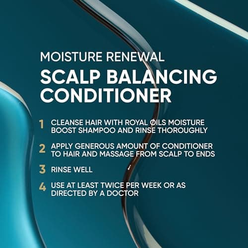 Head & Shoulders Royal Oils Dandruff Shampoo and Conditioner Set, Coconut Oil & Apple Cider Vinegar, Moisture Renewal, Scalp Relief, Curly & Coily Hair, Anti Dandruff, 31.4 Fl Oz Each, 2 Pack - Image 6