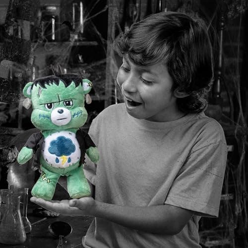 Care Bears Universal Monsters 9" Fun Size Plush - Grumpy Bear as Frankenstein - Soft, Huggable Plushie, Stuffed Animal for Girls and Boys, Ages 4+ - Image 5