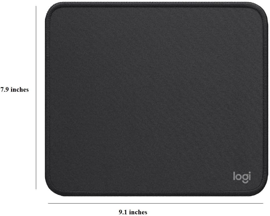 Alfombrilla para Mouse Logitech - Serie Studio, Mat para Mouse con Base de Goma Antideslizante, Deslizamiento Fácil, Superficie Resistente a Derrames, Materiales Duraderos, Portátil, en un Diseño Moderno y Fresco, Grafito - Image 9