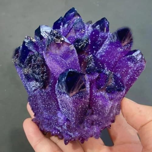 BLOCKv Natural Crystal Amethyst Cluster, Amethyst Crystal Rock, Large Natural Amethyst Crystal Clusters Stone, Raw Amethyst Stone, Natural Amethyst Geode Cave Healing Crystal Stones(200-300g) - Image 5