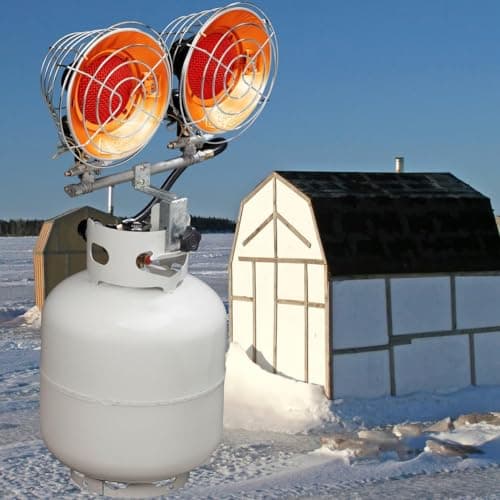 Avenger FBDTP30 Infra-Red Tank Top Outdoor Heater for Use with Propane Gas Tanks for Camping, Patios, and More, Double Burner, 30,000 BTU, Silver - Image 4
