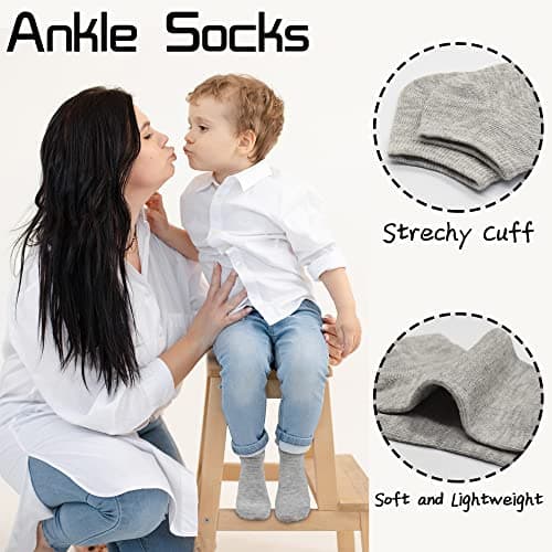 Kids Socks, 25 Pairs Toddler Socks Low Cut for Boys Girls Kids(4-7 Years Old), 25 Pairs Children No Show Ankle Socks Set - Image 3
