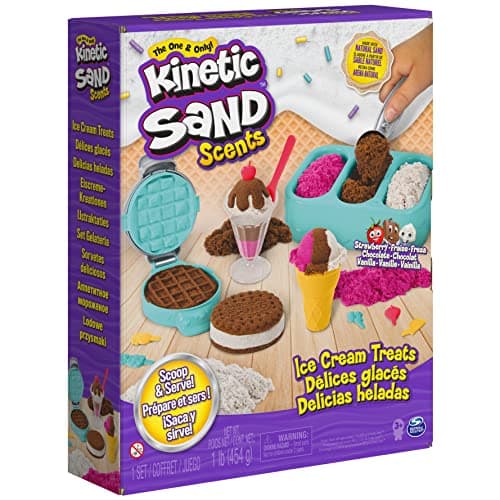 Kinetic Sand Scents, Ice Cream Treats Playset with 3 Colors Scented Play Sand & 6 Tools, Sensory Toys for Kids Ages 3 and up - Image 9