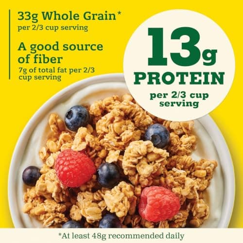 Amazon.com : Nature Valley Oats & Honey Protein Granola, Family Size, 17 oz | 50% More Than 11 oz Pouch, 13g Protein & 33g Whole Grain per Serving, Good Source of Fiber : Everything Else - Image 8