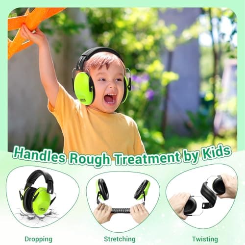 Dr.meter Ear Muffs for Noise Reduction: 27.4SNR Noise Cancelling Headphones for Kids Adults, EM100 Adjustable Hearing Protection Earmuffs for Monster Jam, Autism Sensory, Concerts, Fireworks - Image 4