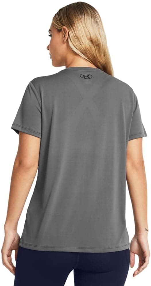 Under Armour Women's Tech Short Sleeve Crew (025) Castlerock / / Black Large - Image 3