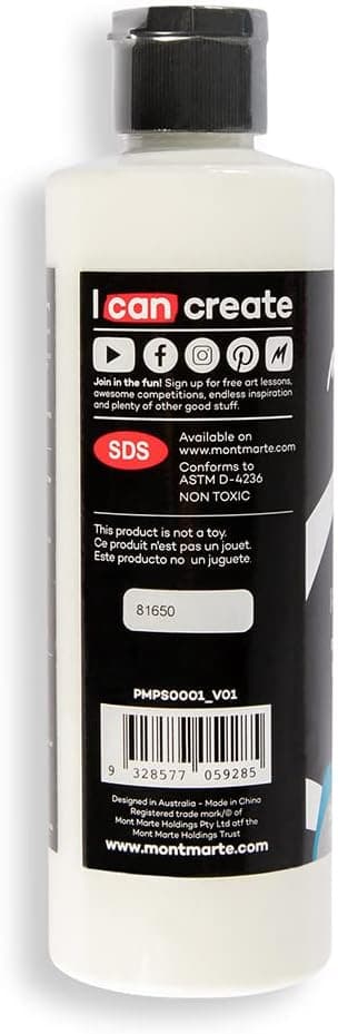 Mont Marte SuperCell Pouring Paint 240ml - White - Image 7