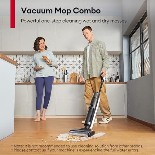 Ultenic Wet Dry Vacuum Cleaner, Cordless Vacuum Mop Combo with Self-Cleaning, 50min Runtime, Smart Mess Detection, Edge Cleaning, LED Display, 3-in-1 Floor Cleaner Machine for Hard Floor, AC1 Elite - Image 4
