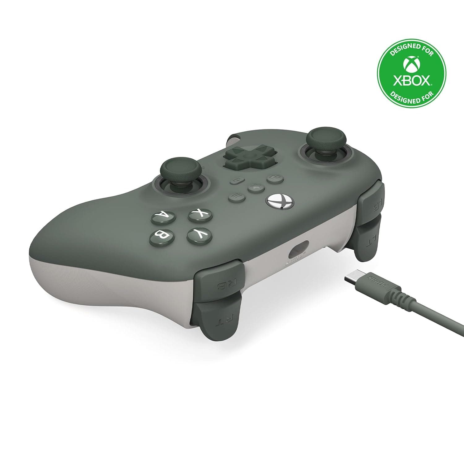 Amazon.com: 8BitDo Ultimate C Wired Controller for Xbox with Hall Effect Joysticks and Triggers, RGB Lighting Fire Ring, Compatible with Xbox Series X|S, Xbox One, Windows 10/11- Officially Licensed (Dark Green) : Everything Else - Image 8