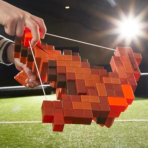 Nerf Minecraft Pillager's Crossbow Dart Blaster, 6 N1 Darts Compatible Only N1 Dart Blasters, 6 Dart Capacity, Ages 8+ - Image 5