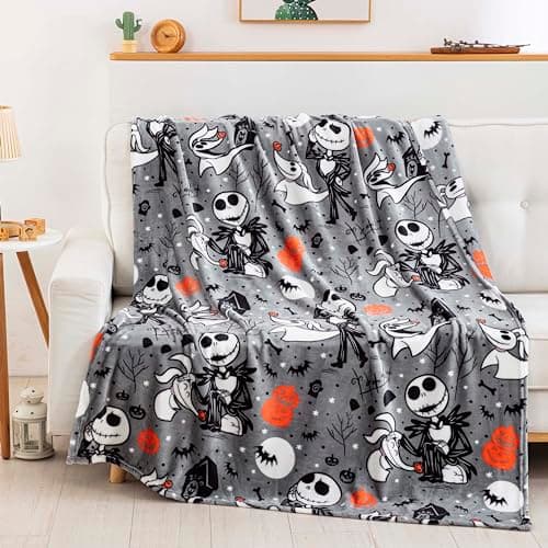 Northwest Nightmare Before Christmas Silk Touch Throw Blanket, 50" x 70", Best Friends - Image 2