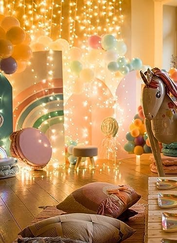 Brightown 12 Pack LED Fairy Lights Battery Operated String Lights - 7ft 20LED Waterproof Silver Wire Firefly Starry Moon Lights for DIY Crafts Wedding Table Centerpieces Party Bedroom Christmas Warm White 12 Pack - Image 9