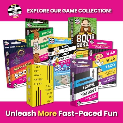 Taco Cat Goat Cheese Pizza Card Game – Wildly Entertaining & Easy To Learn - Great for Adults, Teens, Kids and Families - Card Games and Board Games for Family Game Night - 10 Min, Age 7+, 2-8 Players - Image 7