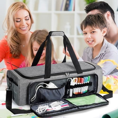 IMAGINING Carrying Case Bag for Cricut Maker 4, Maker 3, Explore 4, Explore 3, Explore Air 2, Large Opening Storage for Cricut Accessories and Suppliers - Image 7