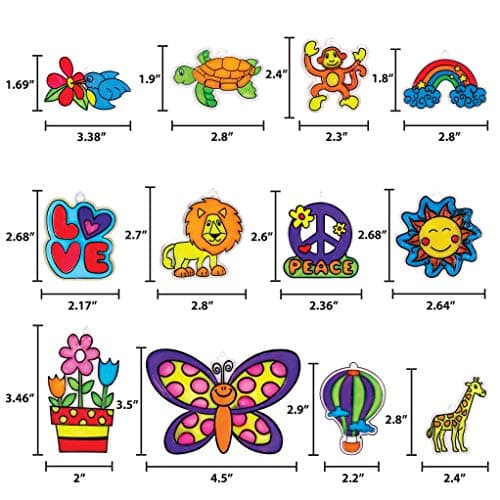 Made By Me Create Your Own Window Art, Paint Your Own Suncatchers, DIY Arts & Crafts Idea, Craft Kits for Kids, Crafts for Kids & Toddlers, Toddler Arts and Crafts - Image 7