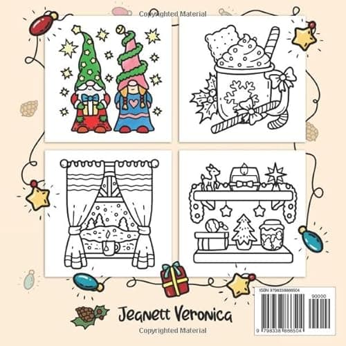 Cozy Girl Christmas Coloring Book: Bold and Easy Designs for Adults & Teens (Cozy Girl Series) - Image 2
