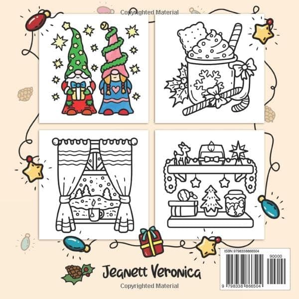 Cozy Girl Christmas Coloring Book: Bold and Easy Designs for Adults & Teens (Cozy Girl Series) - Image 3