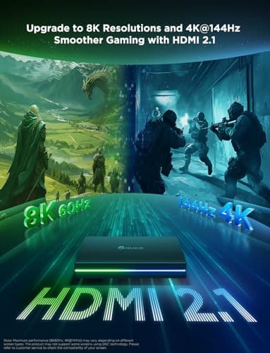 Govee HDMI 2.1 Sync Box 2, AI Sync Box with TV Backlight, Supports 8K@60Hz, 4K@144Hz, VRR and ALLM, Works with Matter and Alexa, RGBIC LED Light Strip for 75-85 inch TVs, 75 LEDs/m - Image 3